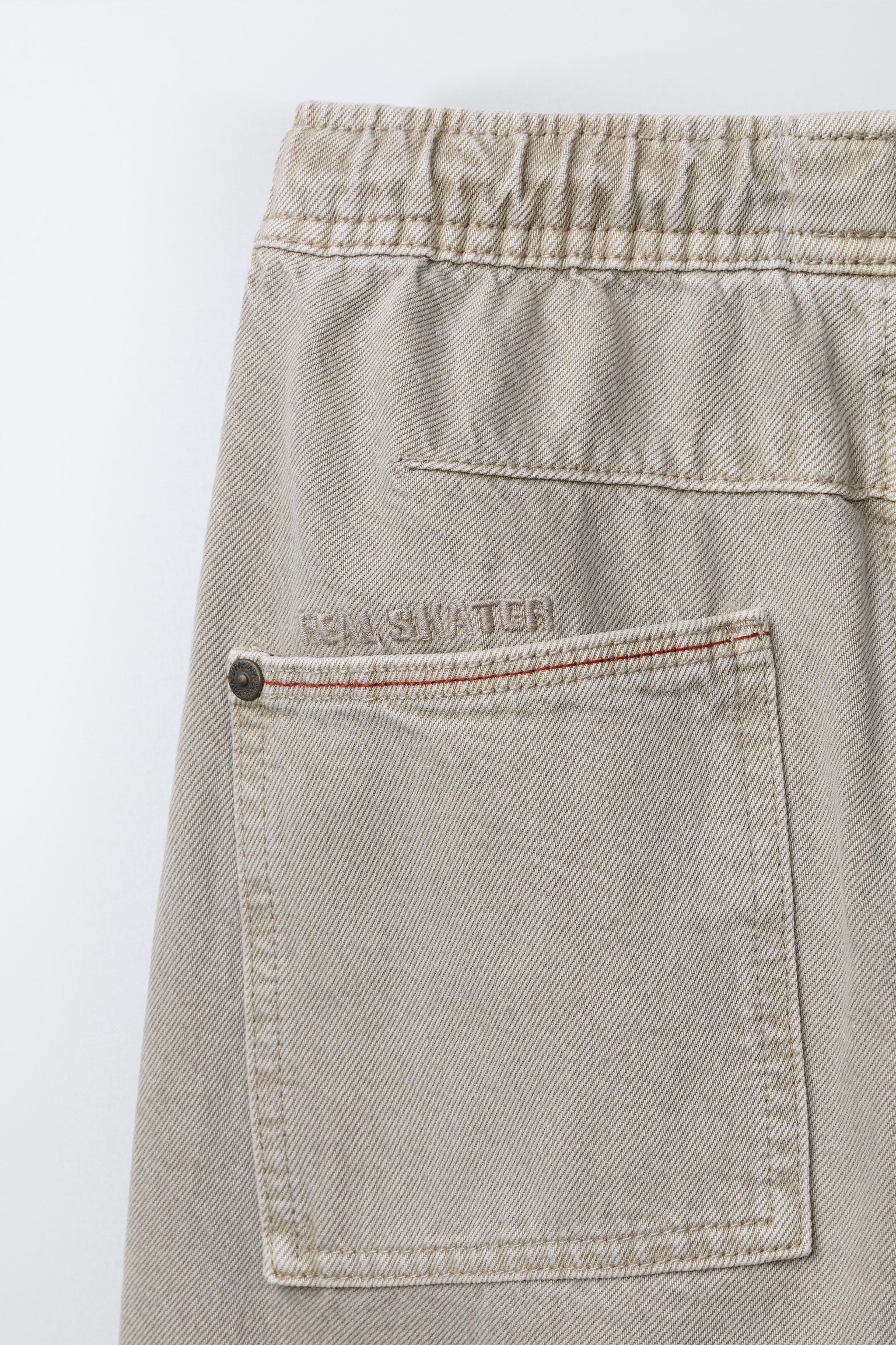 PANTALON BAGGY EN SERGÉ